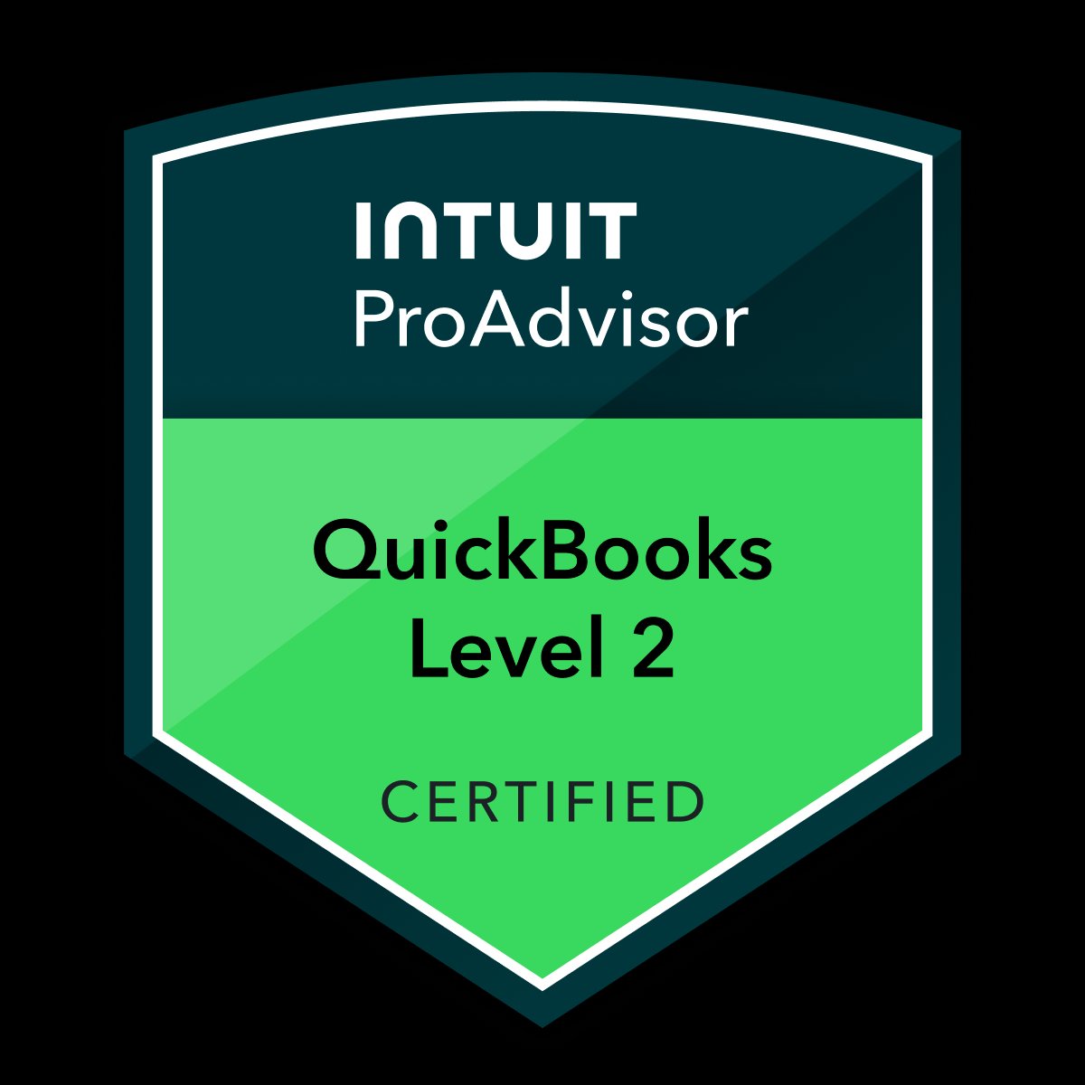 QuickBooks Online Level 2 ProAdvisor certification badge